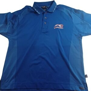 Eagles Football Polo Shirt Womens XXL‎ Blue Pro Celebrity Embroidered Logo